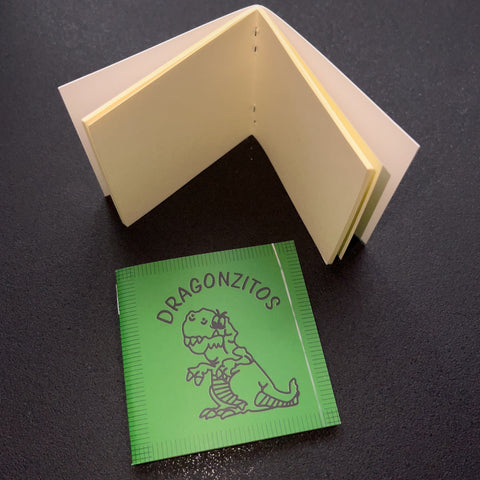 Micro Notebook 7cm Dragoncito Verde