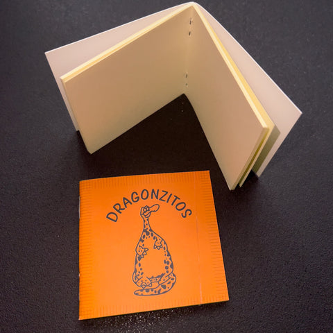 Micro Notebook 7cm Dragoncito Naranja