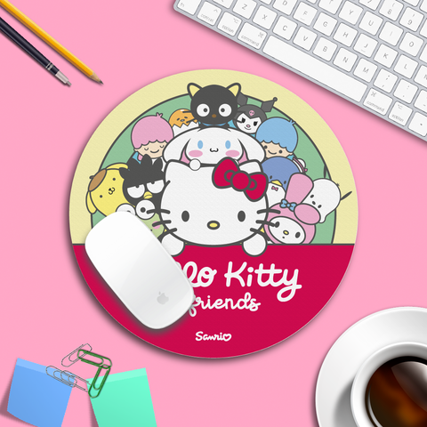 Mousepad redondo Hello Kitty & Friends