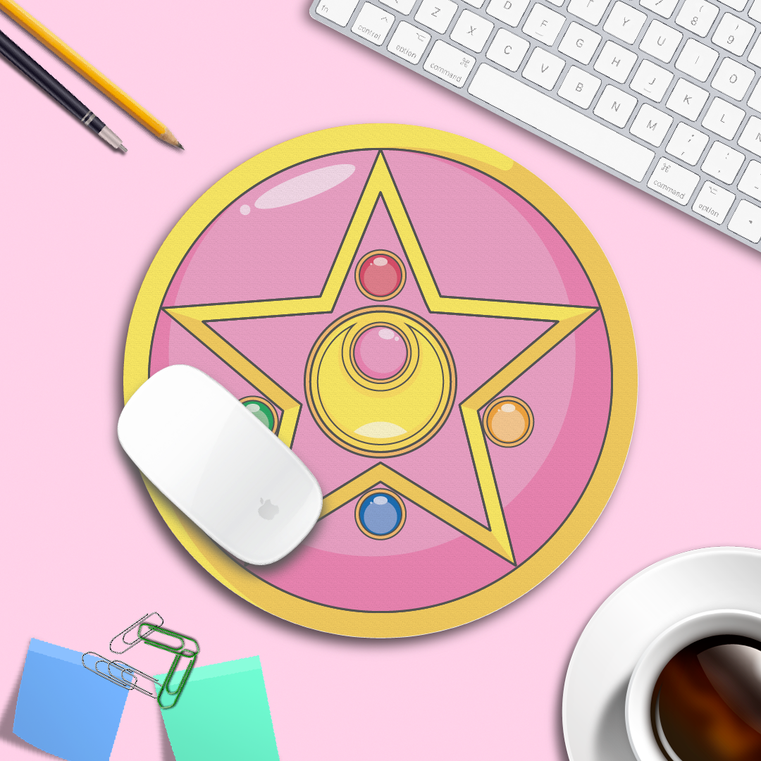 Mousepad redondo Sailor Moon Pentagram