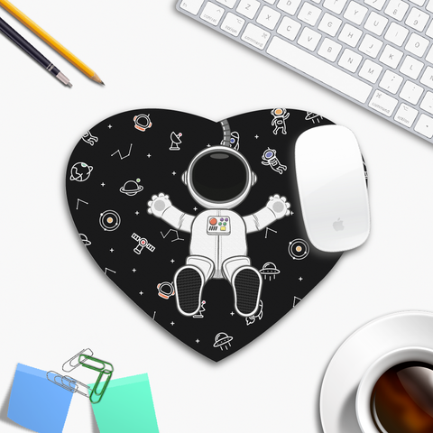 Mousepad de corazón Spaceman